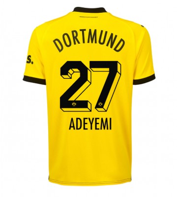 Lacne Muži Futbalové dres Borussia Dortmund Karim Adeyemi #27 2023-24 Krátky Rukáv - Domáci